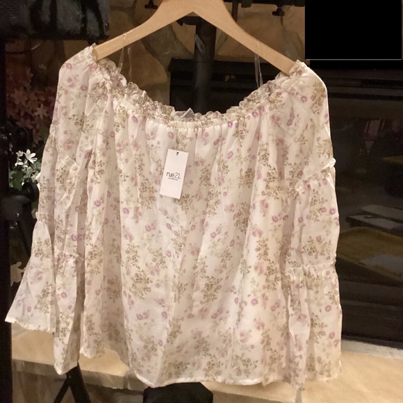 Rue21 Tops - 🐣  BOHO Off the Shoulder Flared Sleeves Blouse ~ NWT